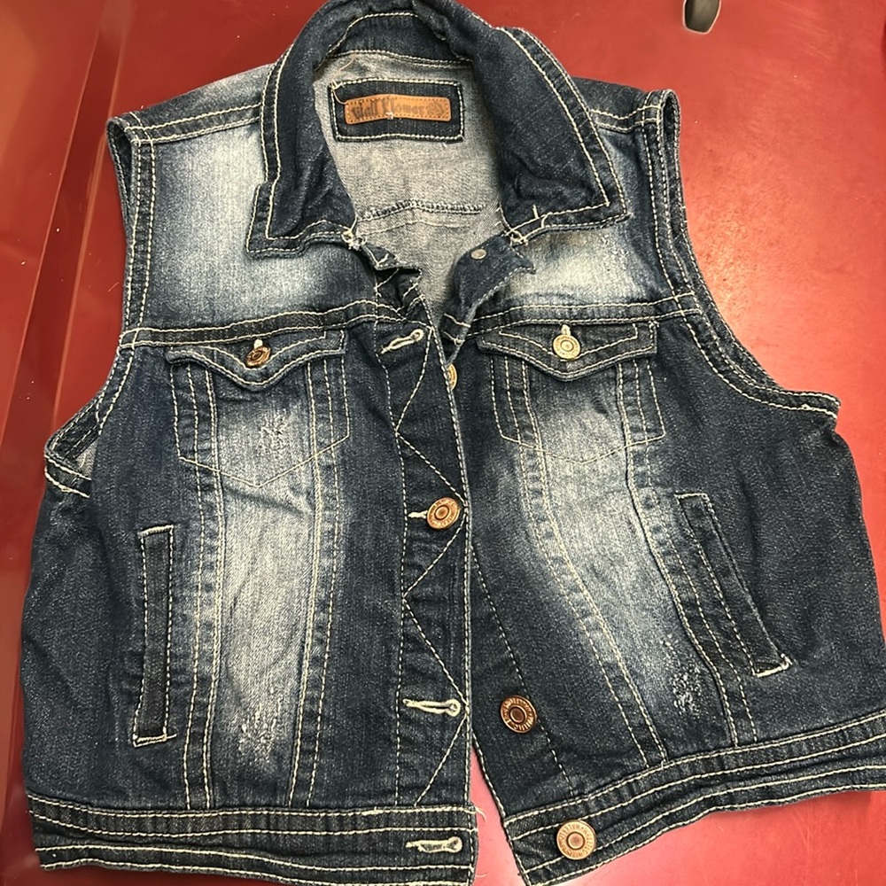 Jean jacket , blue , wallflower